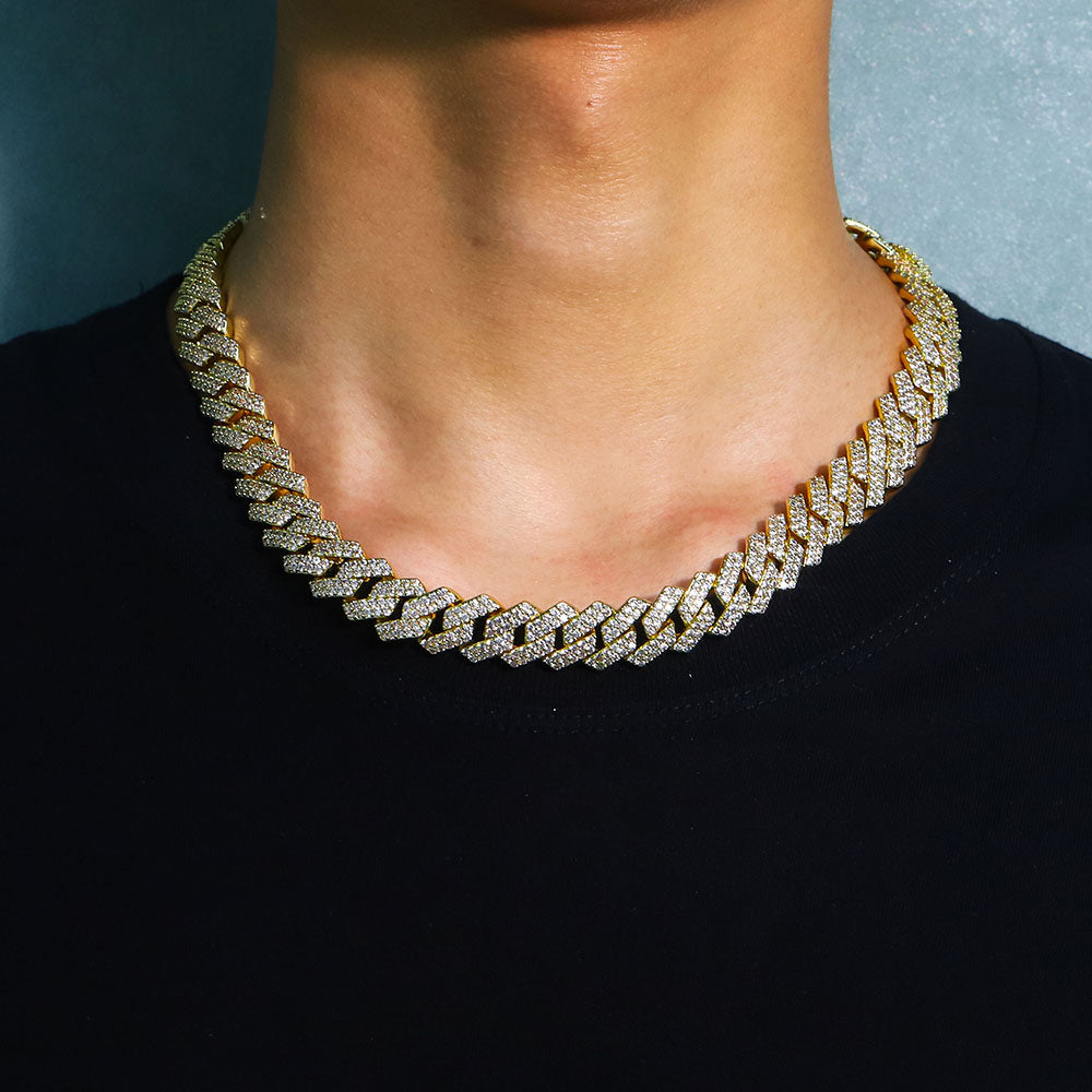 16 mm S-Link-Kette mit kubanischen Diamantgliedern