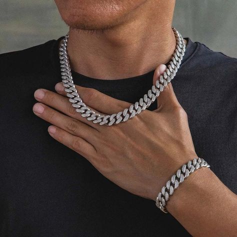 Goud/zilver Cubaanse ketting + GRATIS Cubaanse armbandbundel - (ALLEEN VANDAAG)