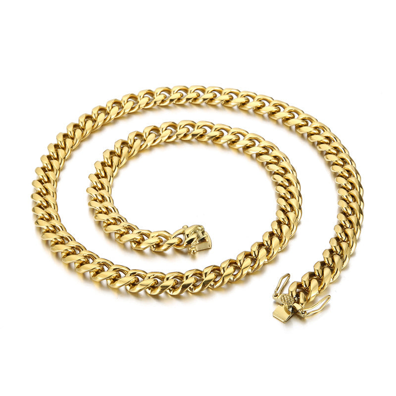 10 mm kubanische Edelstahlkette