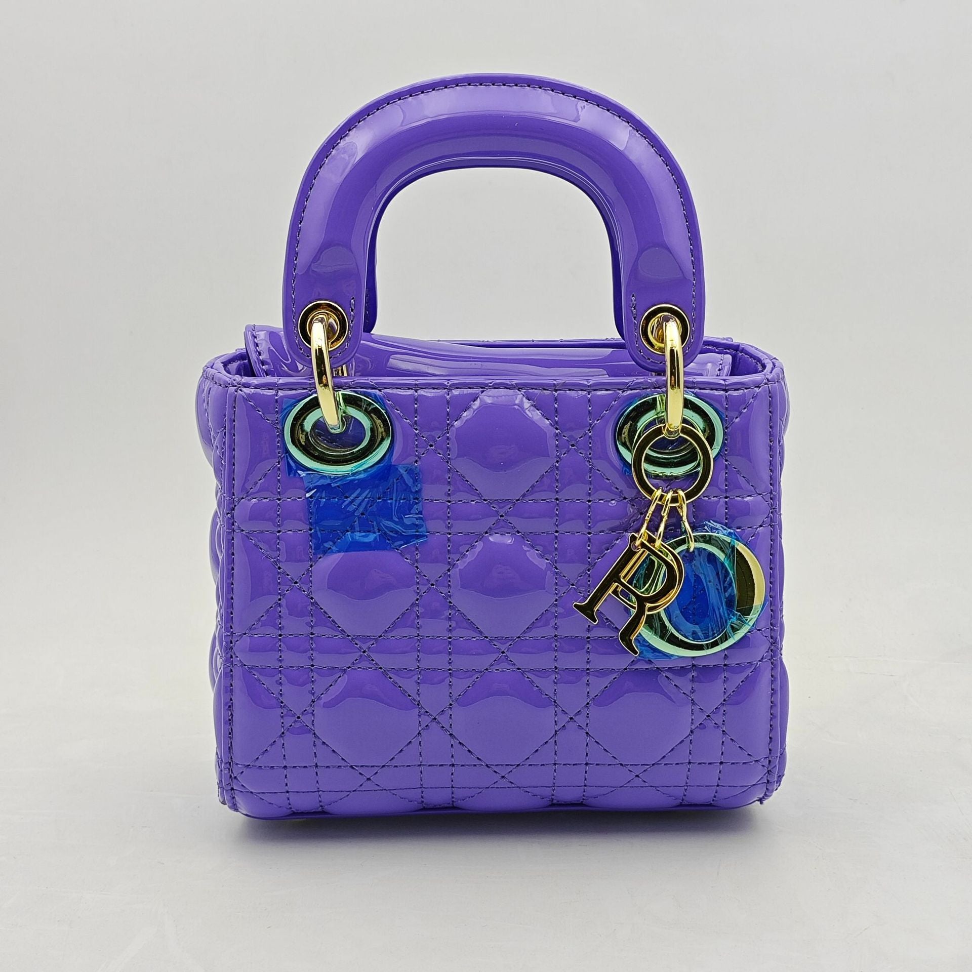 Diana Iconic Kleine Lederhandtasche mit drei Rahmen