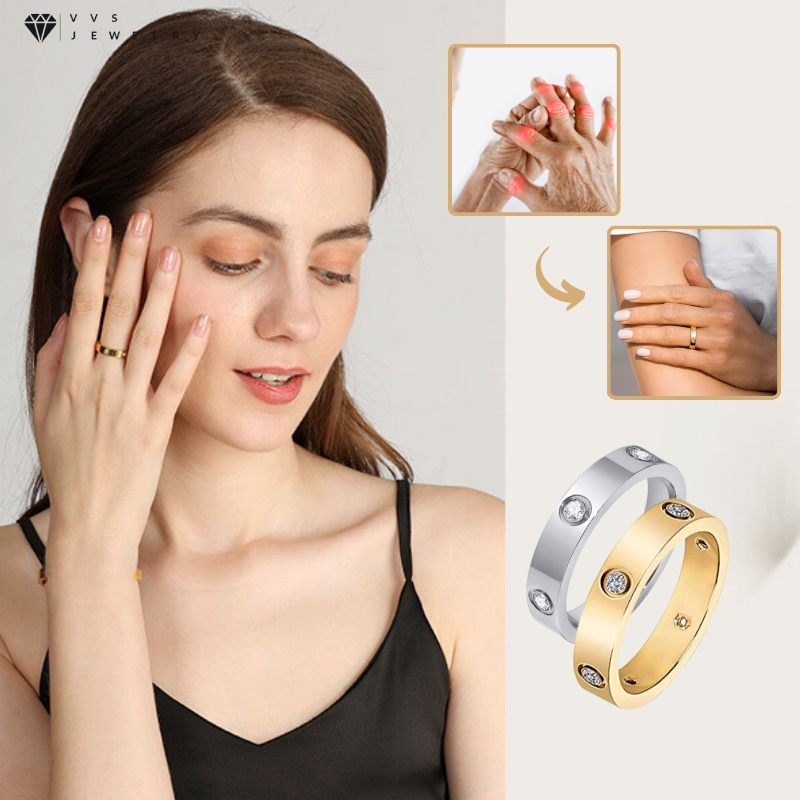 Bague magnétique thérapeutique redimensionnable VVS AURA