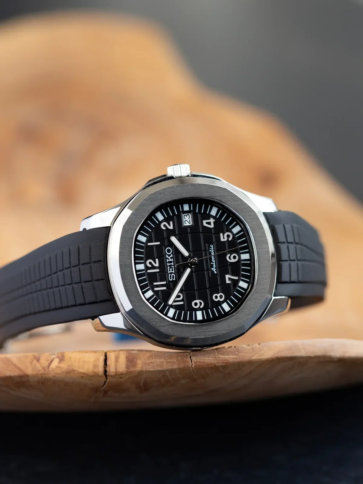 SEIKO MOD AQUANAUT | SCHWARZ
