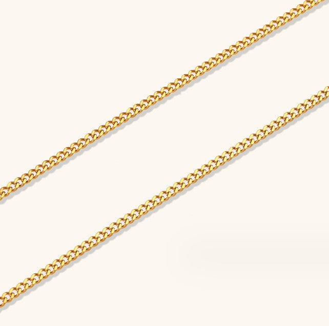 5 mm große kubanische Goldkette
