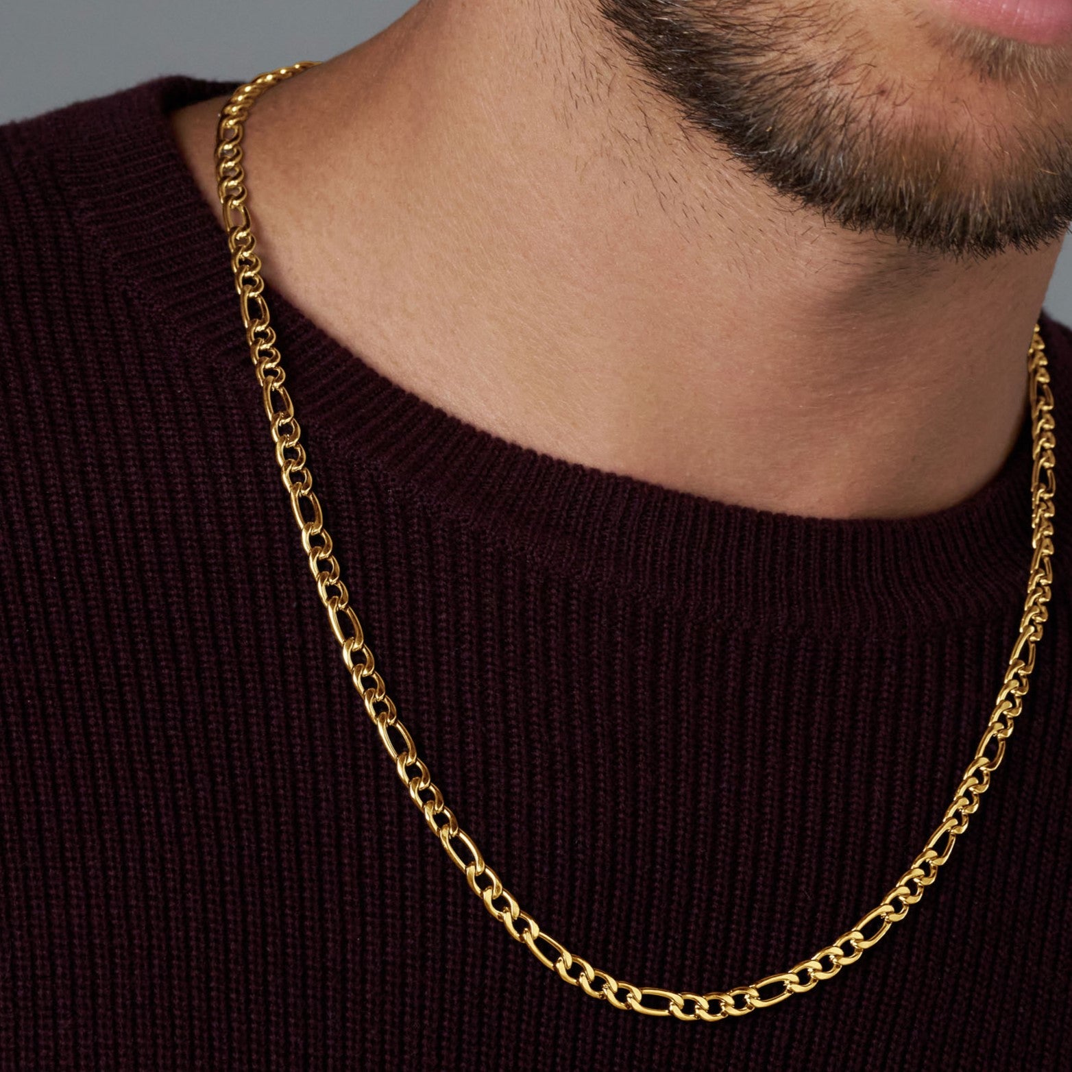 Figaro Chain (Gold) - 5mm