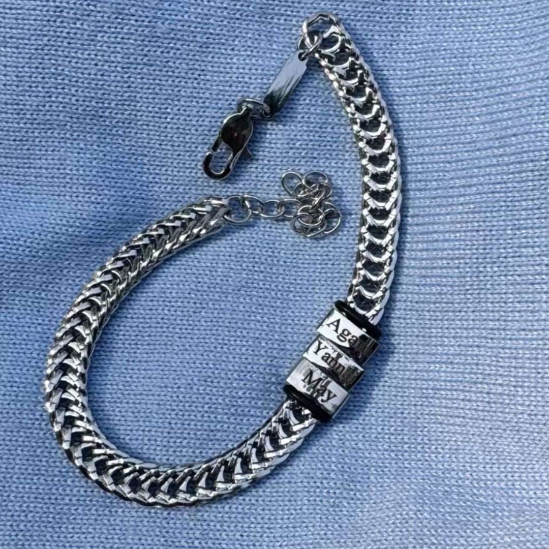 VVS Personalisiertes Papa-Armband mit dem Namen des Kindes