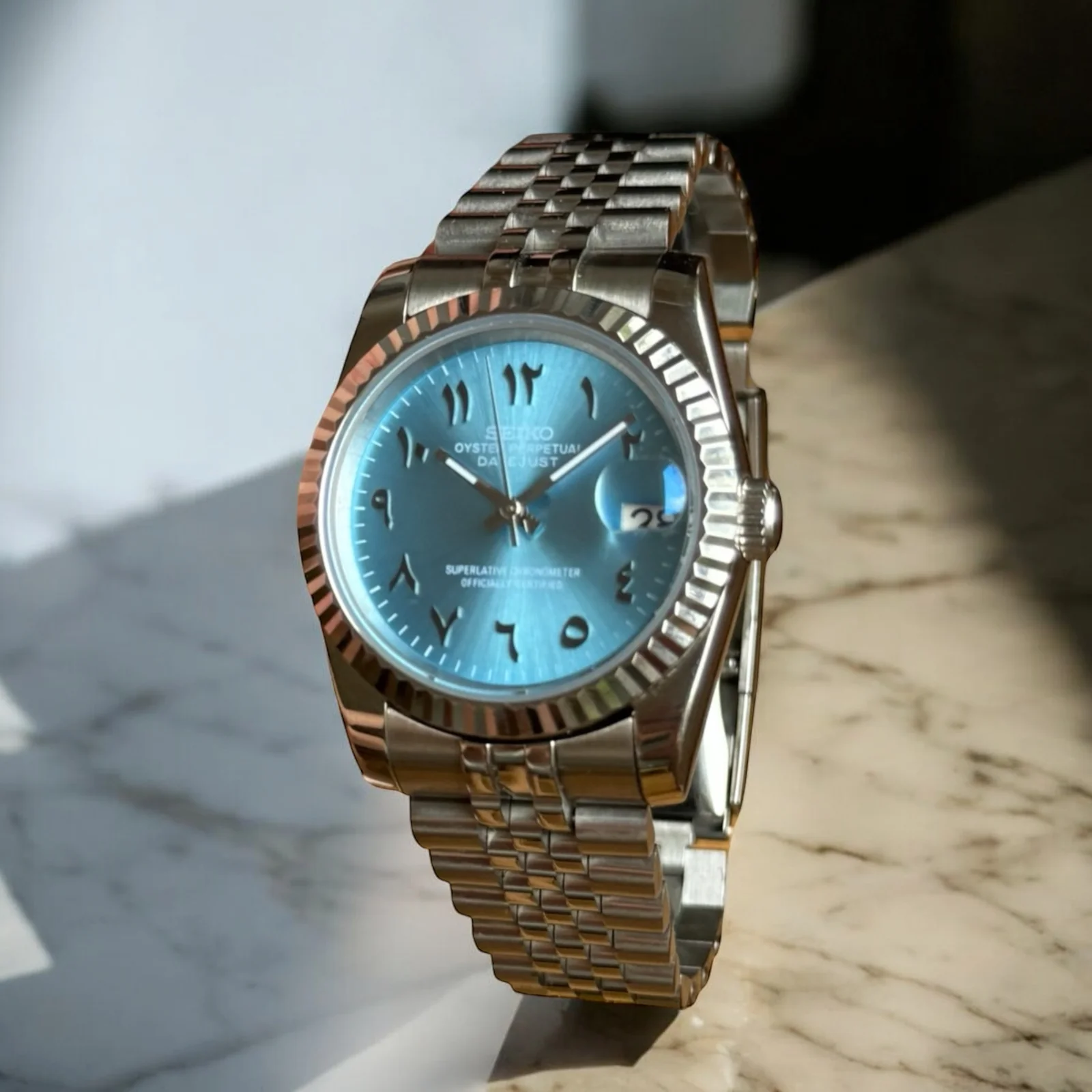 Seiko Mod Arabisches Zifferblatt