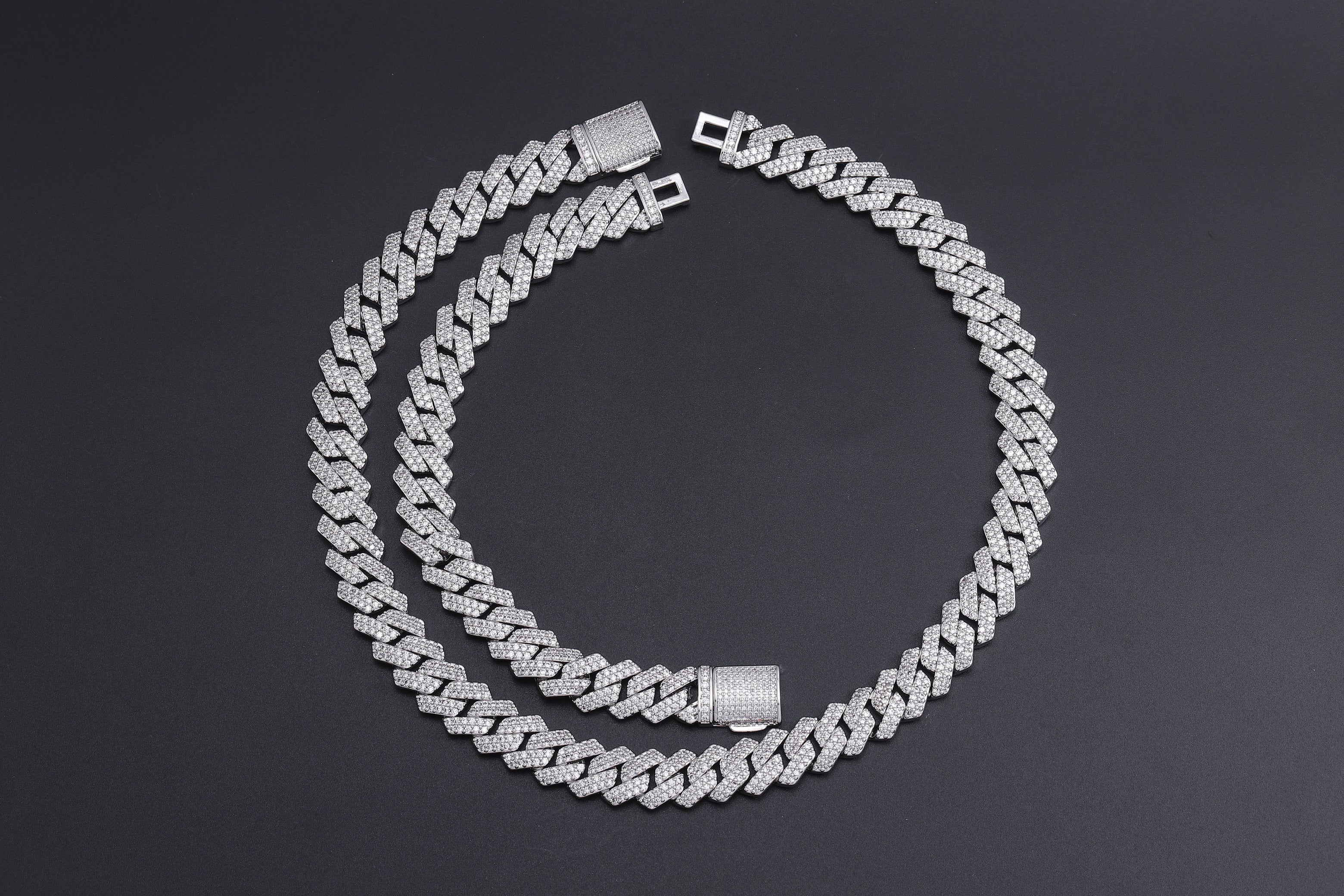 16 mm S-Link-Kette mit kubanischen Diamantgliedern