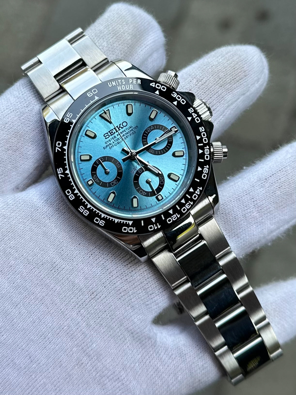 SEIKO MOD DAYTONA | PLATIN