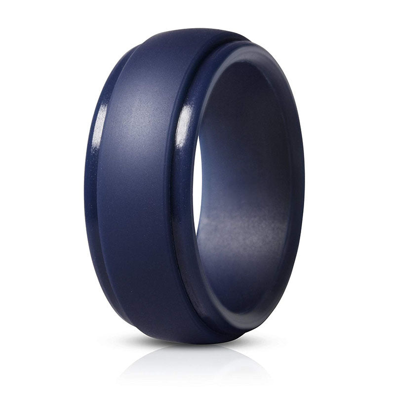 VVS Jewelry Dunkelblauer Ehering aus Silikon