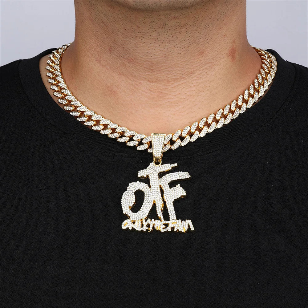 VVS sieraden Lil Durk OTF "alleen de familie" Replica Cubaanse ketting