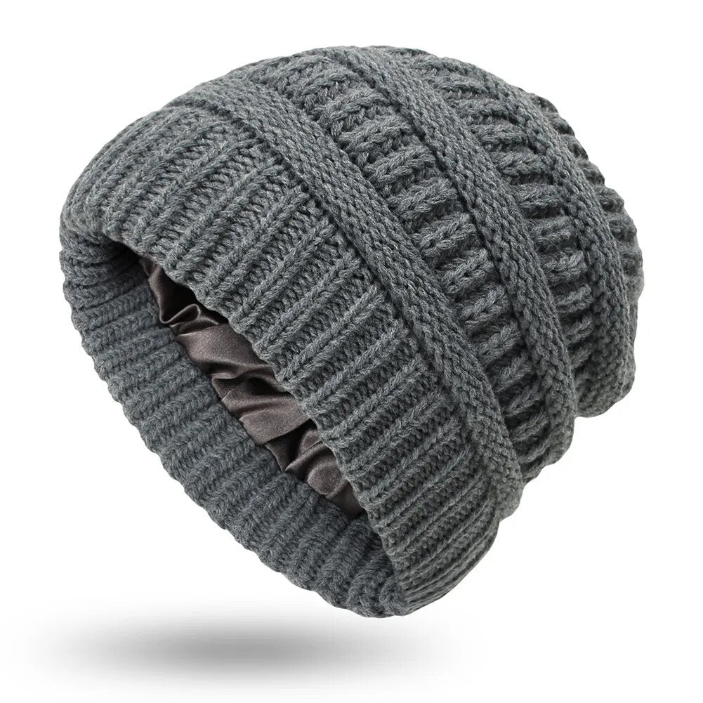 Wintermützen mit Satinfutter
