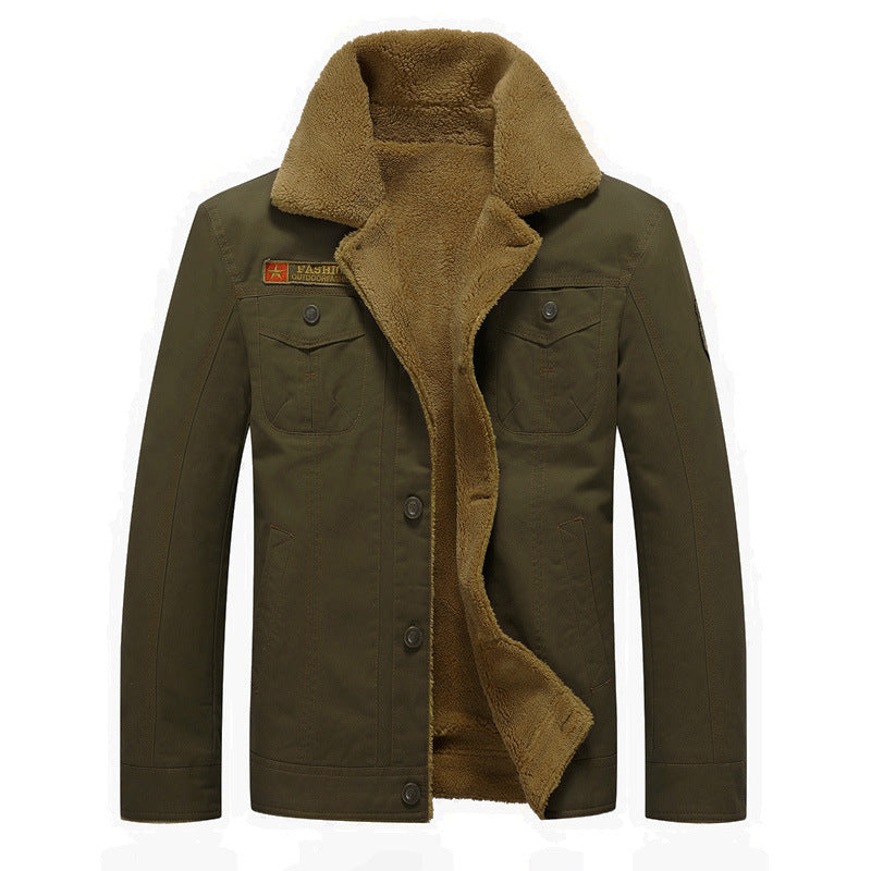 Taktische Jacke mit Fleecekragen