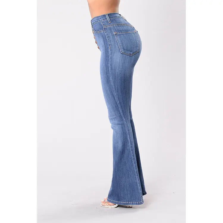 Damen Flare-Jeans aus Denim