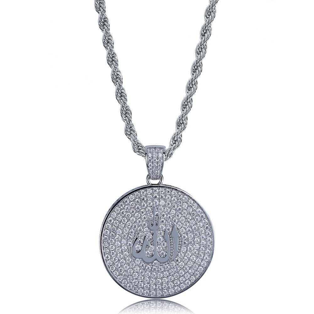 Collier rond Allah glacé