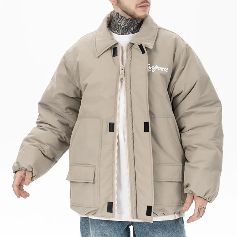 Klassische dicke Winterjacke