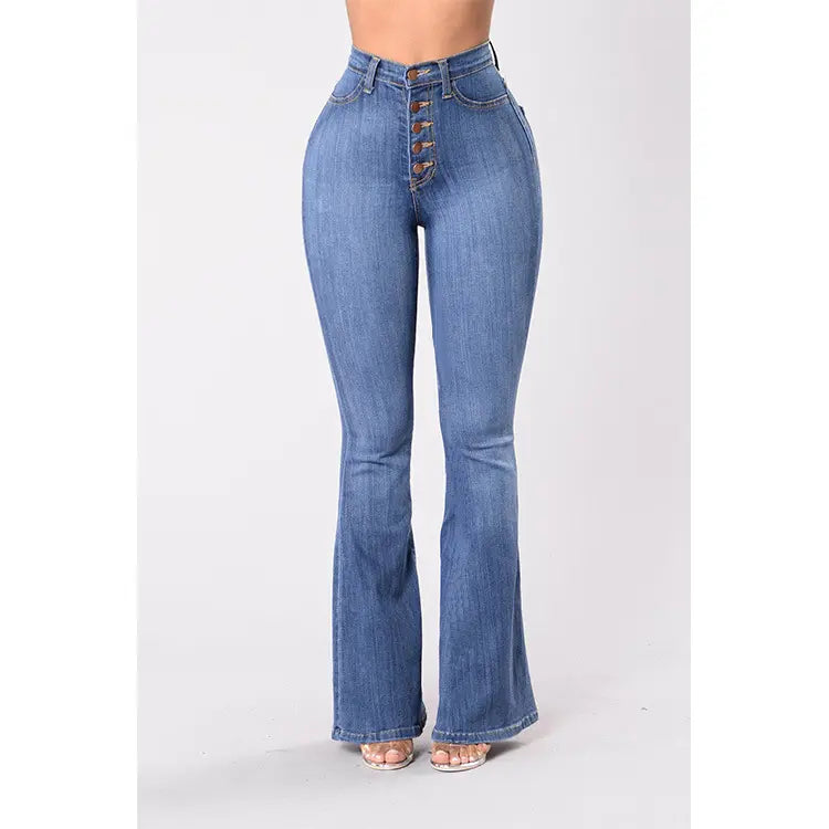 Damen Flare-Jeans aus Denim