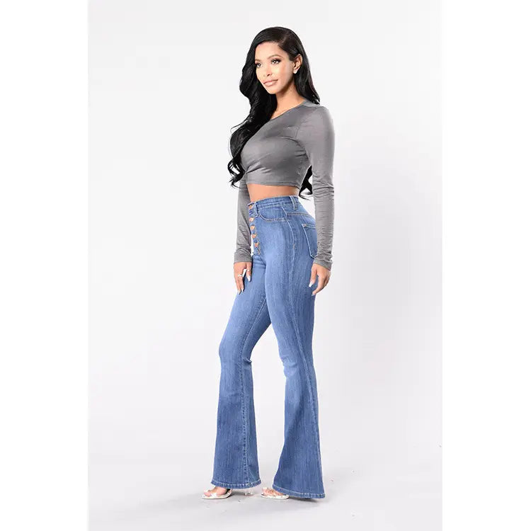 Damen Flare-Jeans aus Denim