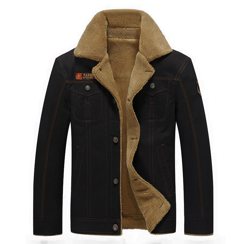 Taktische Jacke mit Fleecekragen