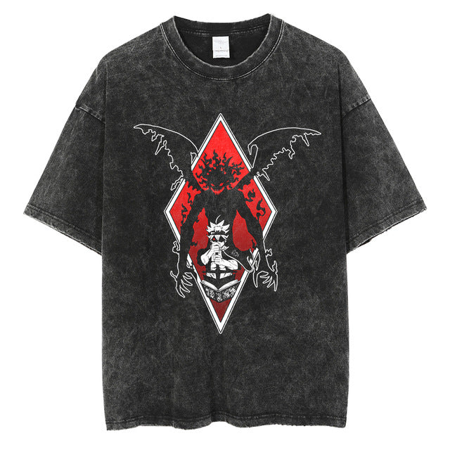 Black Clover Vintage gewaschenes Anime-Shirt