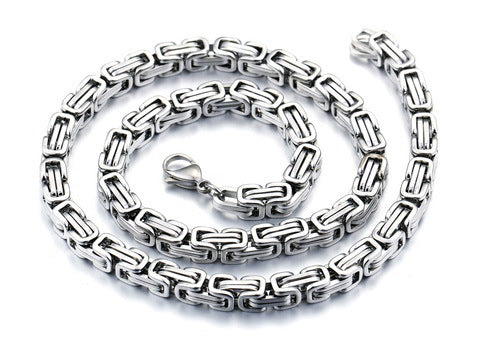 8 mm byzantinische Kette aus Edelstahl