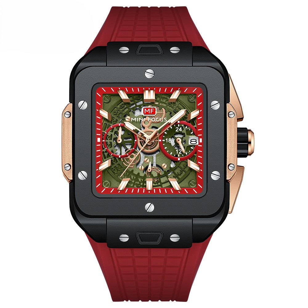 VVS Luxus sportliche quadratische Herrenuhr