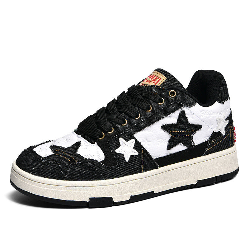 Lässige Boardschuhe mit Retro-Star-Elementen