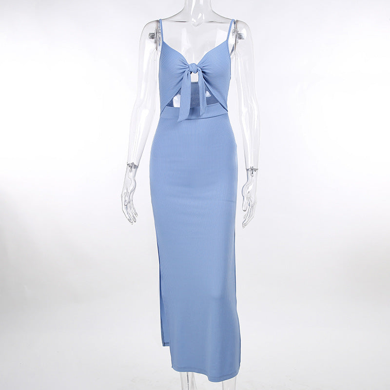 Figurbetontes Kleid „Olivia“ mit Schnürung vorne