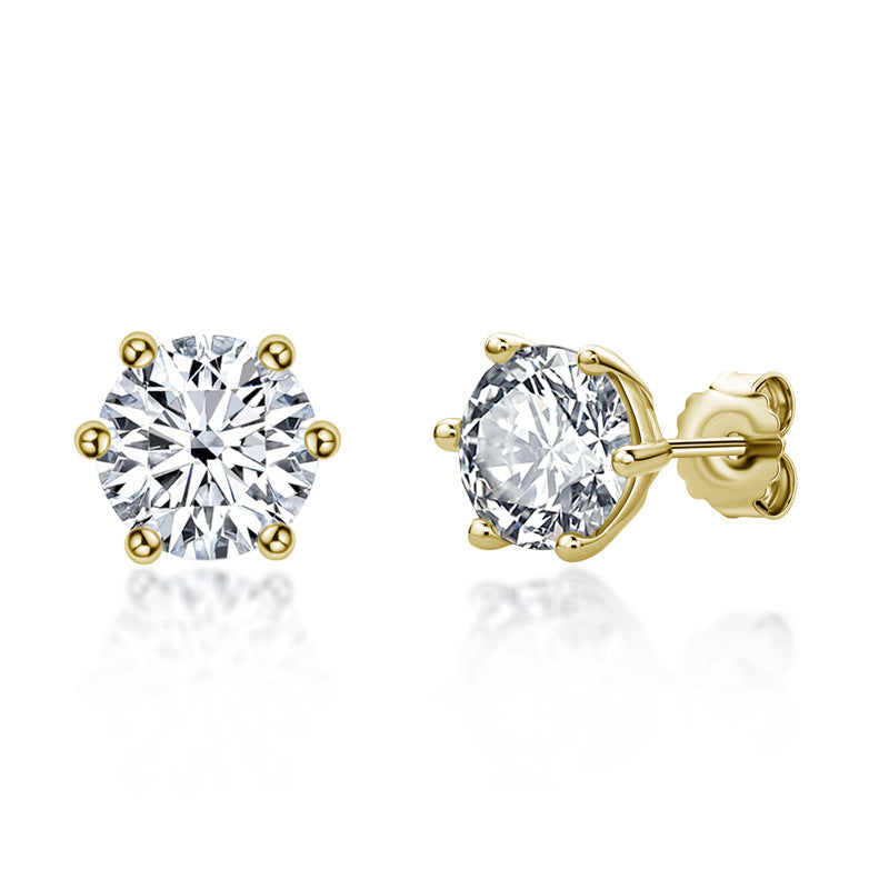 VVS Jewelry S925 Moissanite Diamant-Ohrringe - 2 KAUFEN, 1 GRATIS ERHALTEN