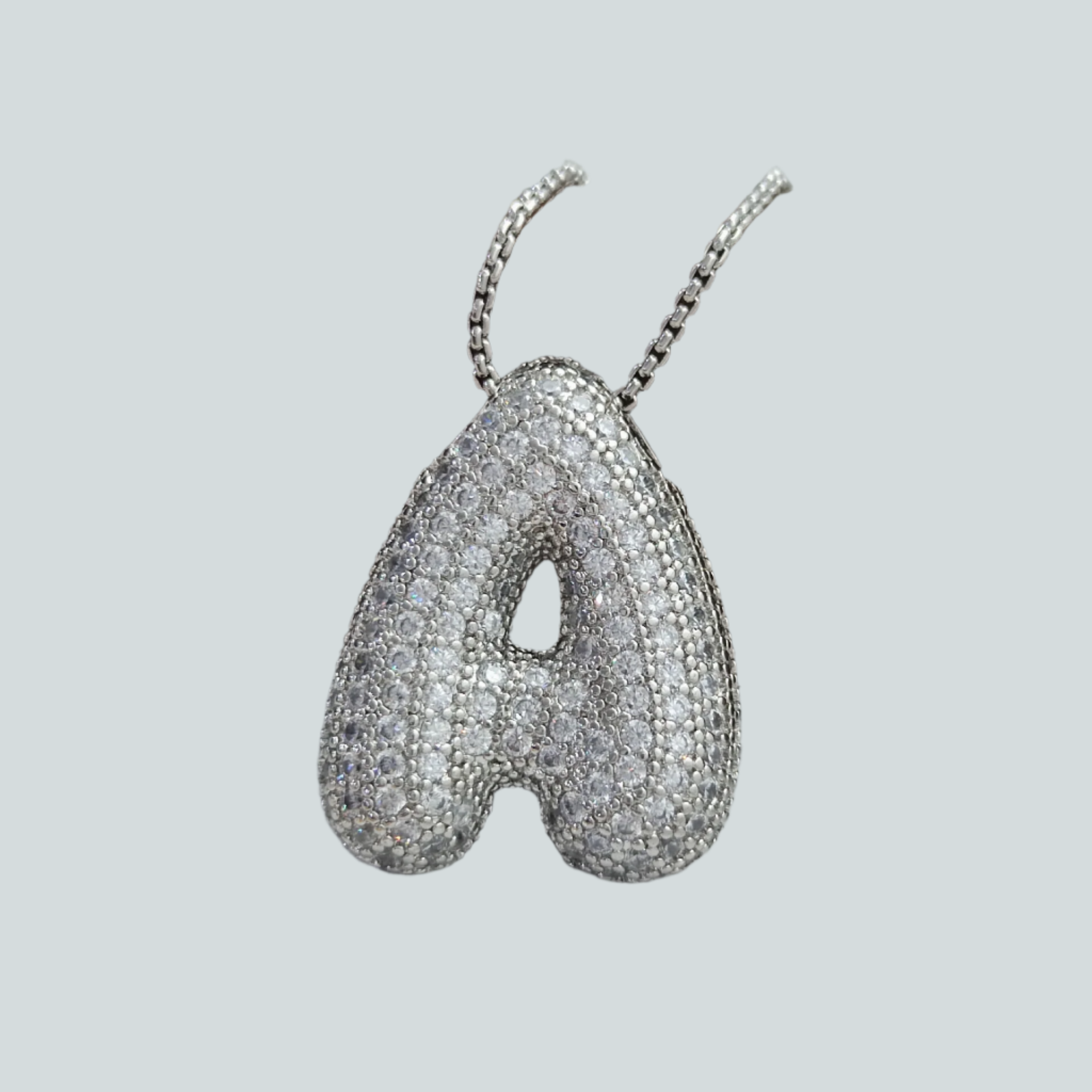VVS Jewelry™ Chubby Bubble Halskette mit Anfangsbuchstaben