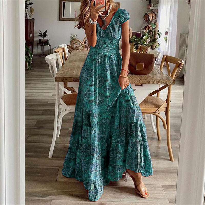 Bedrucktes Maxi-Sommerkleid „Barbara“