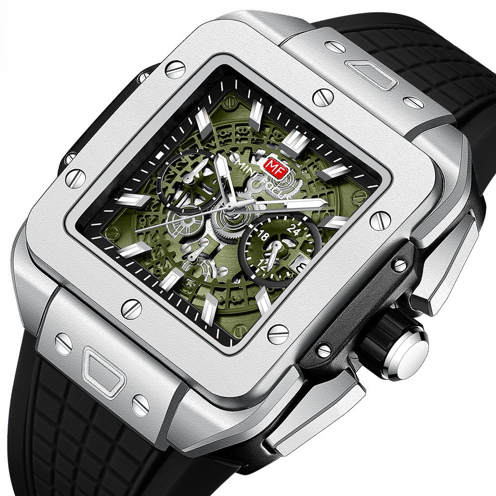 VVS Luxus sportliche quadratische Herrenuhr