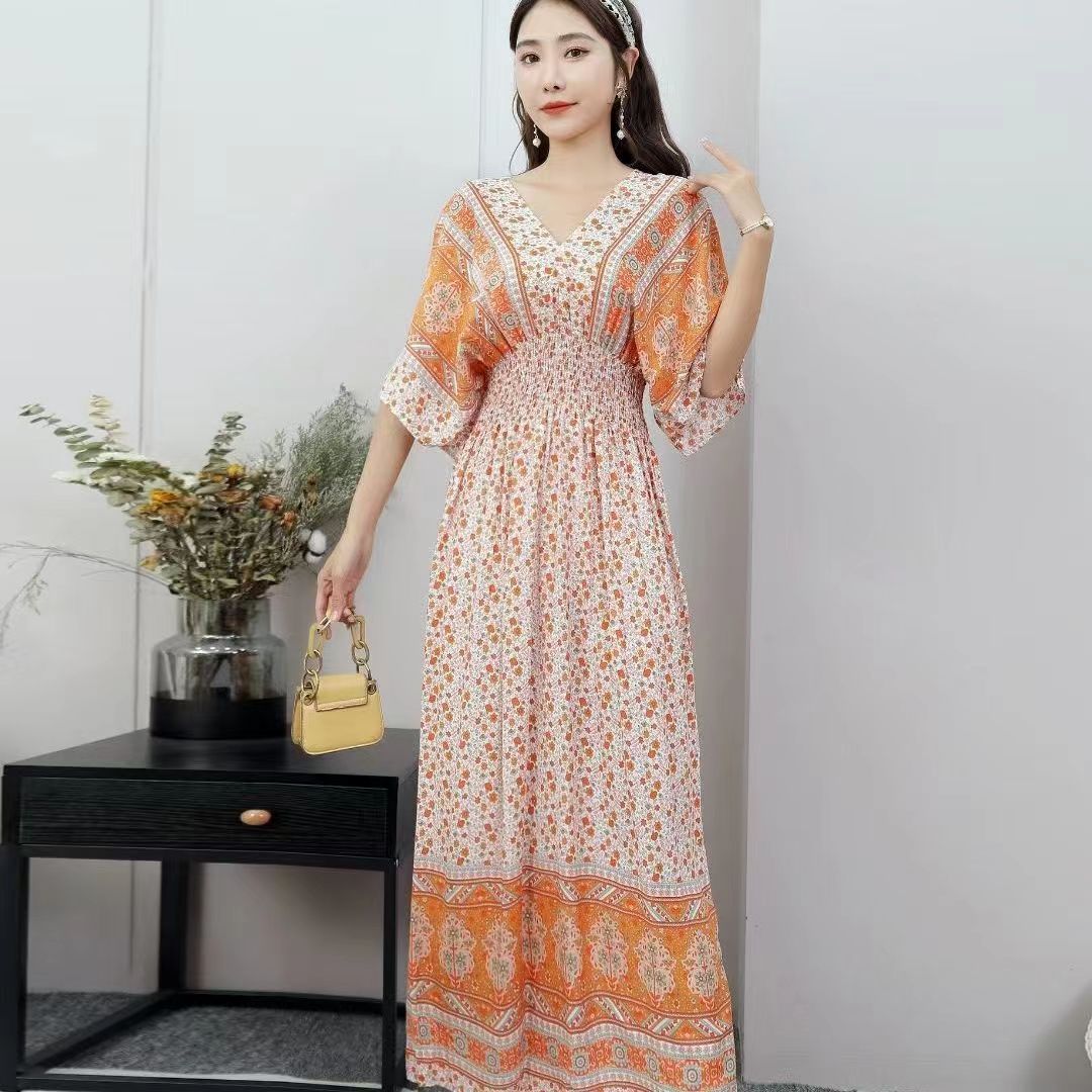 Retro-Bohemian-Sommerkleid