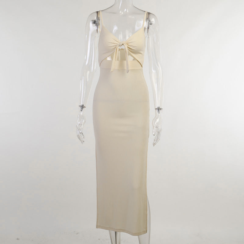 Figurbetontes Kleid „Olivia“ mit Schnürung vorne