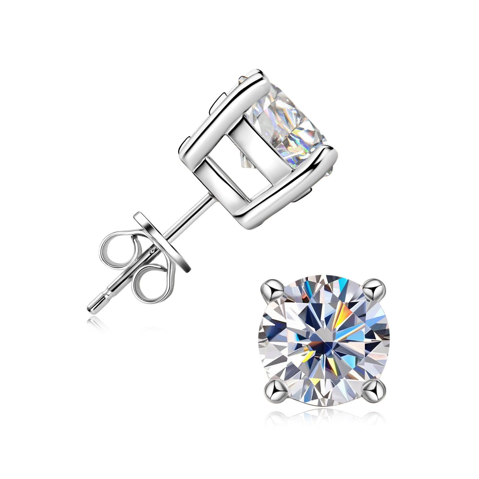 VVS Jewelry S925 Moissanite Diamant-Ohrringe - 2 KAUFEN, 1 GRATIS ERHALTEN