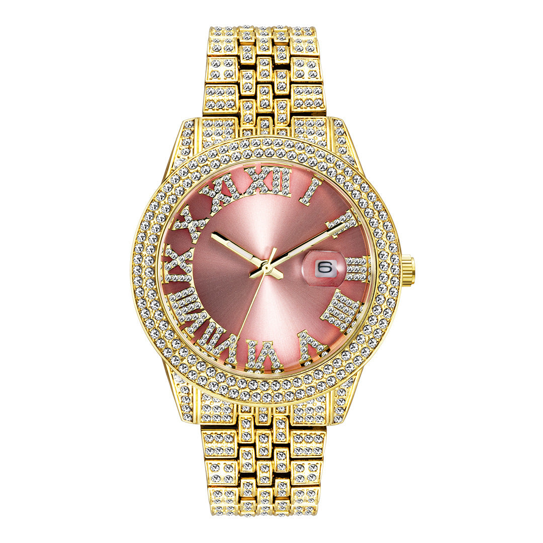 Iced Watch – Zifferblatt in Roségold