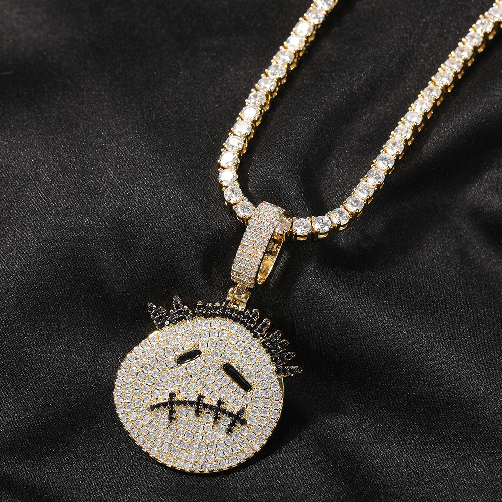 Chaîne Smiley Dead de Travis Scott de VVS Jewelry