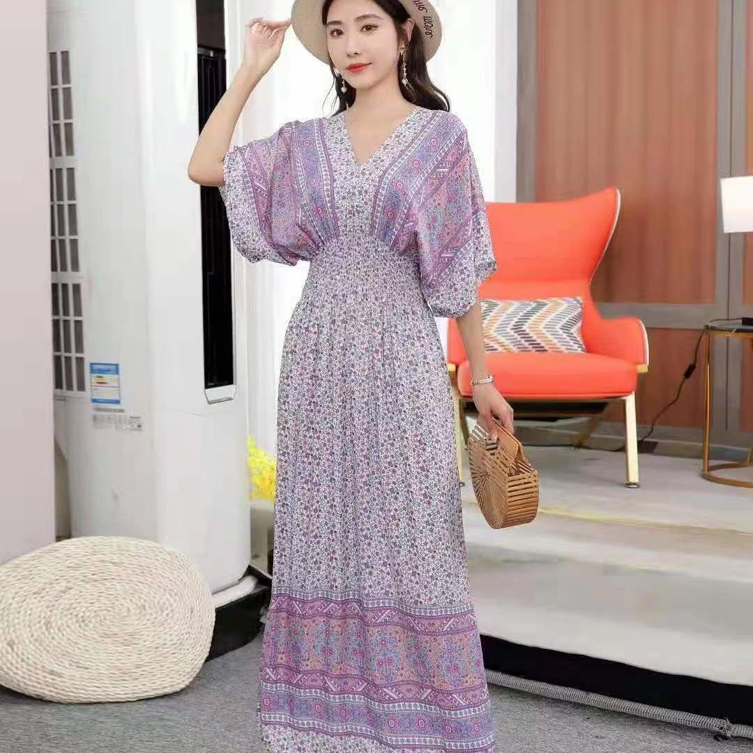 Retro-Bohemian-Sommerkleid