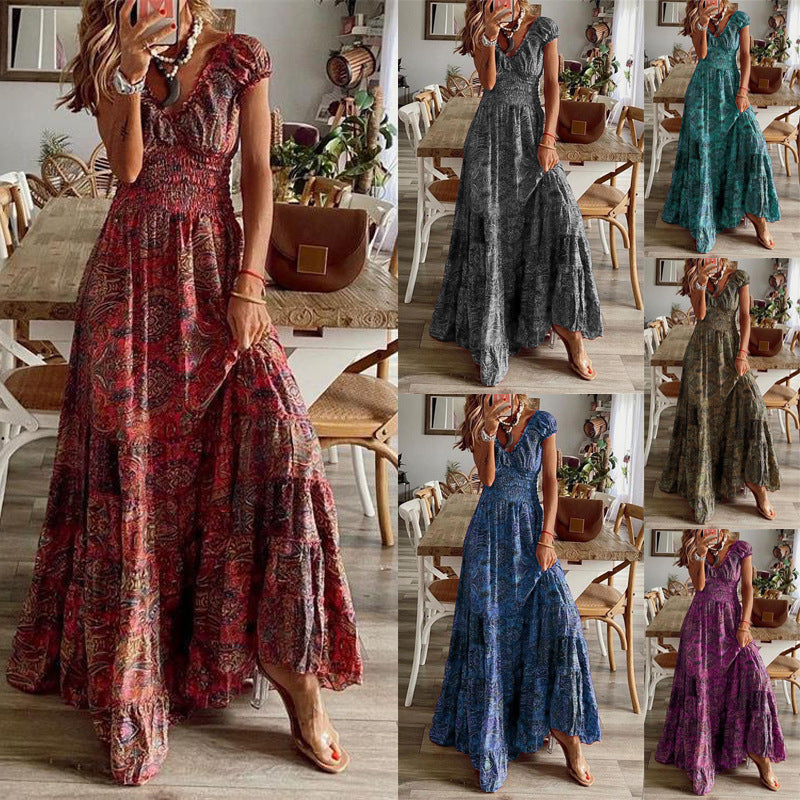 Bedrucktes Maxi-Sommerkleid „Barbara“