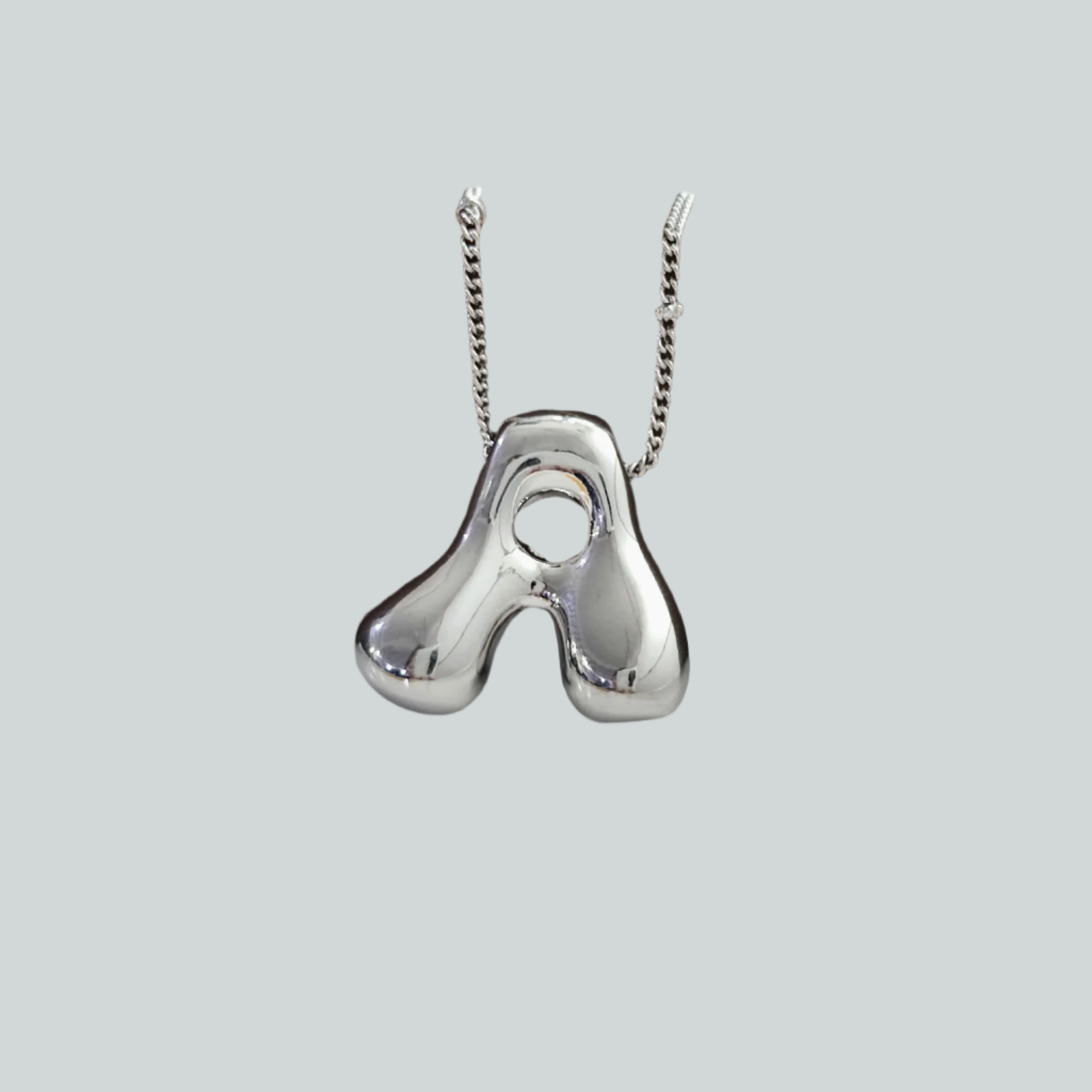 VVS Jewelry™ Chubby Bubble Halskette mit Anfangsbuchstaben