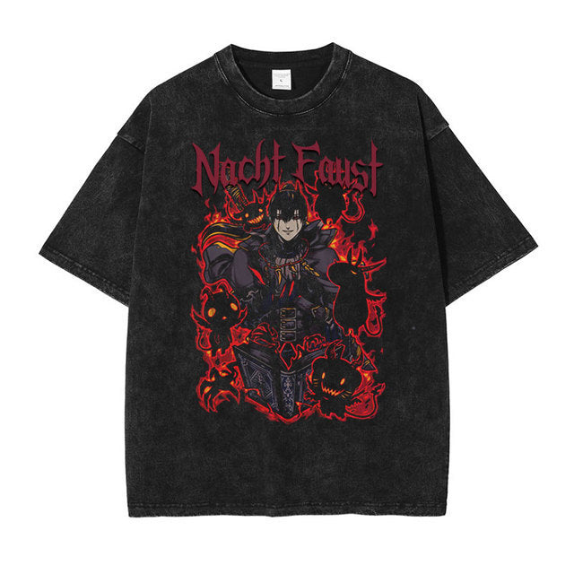 Black Clover Vintage gewaschenes Anime-Shirt
