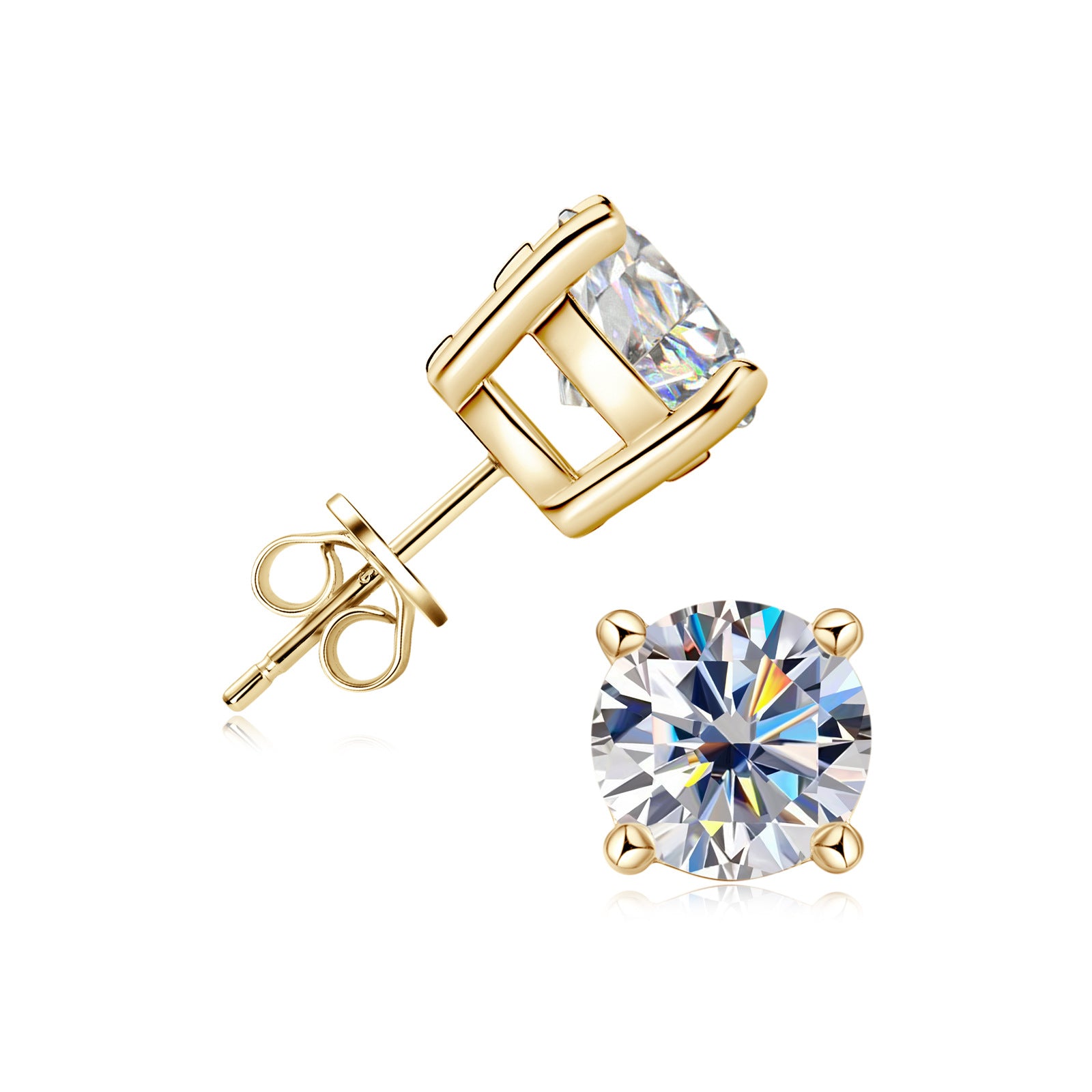 VVS Jewelry S925 Moissanite Diamant-Ohrringe - 2 KAUFEN, 1 GRATIS ERHALTEN