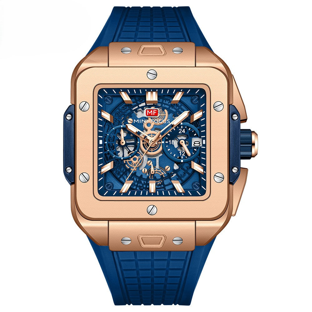 VVS Luxus sportliche quadratische Herrenuhr