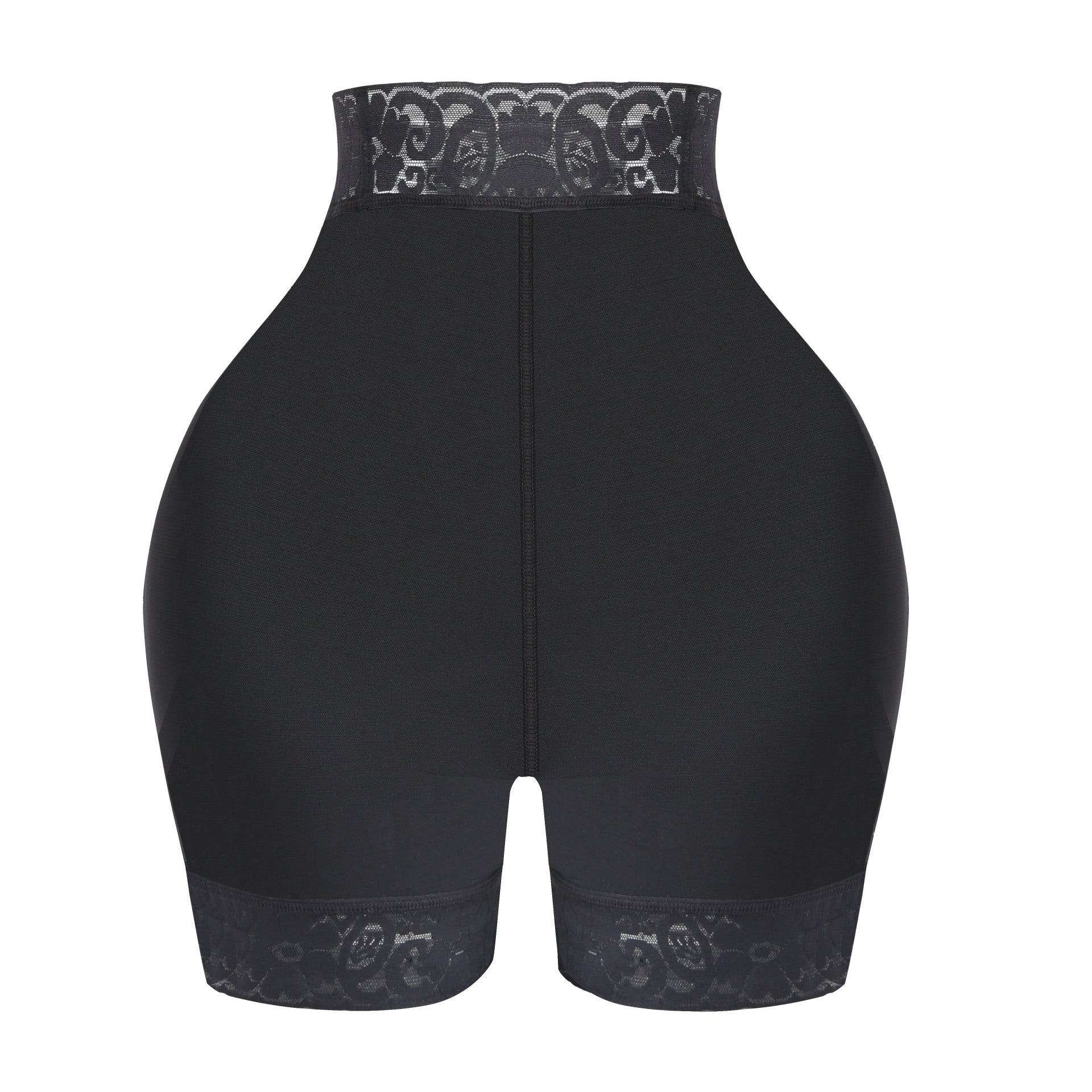 Short gainant taille haute en dentelle