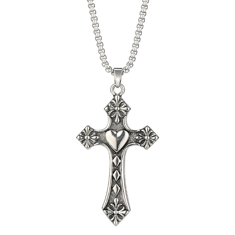 Herz-Kreuz-Halskette