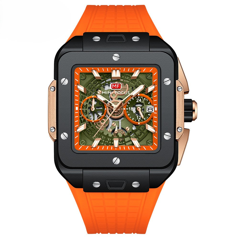 VVS Luxus sportliche quadratische Herrenuhr