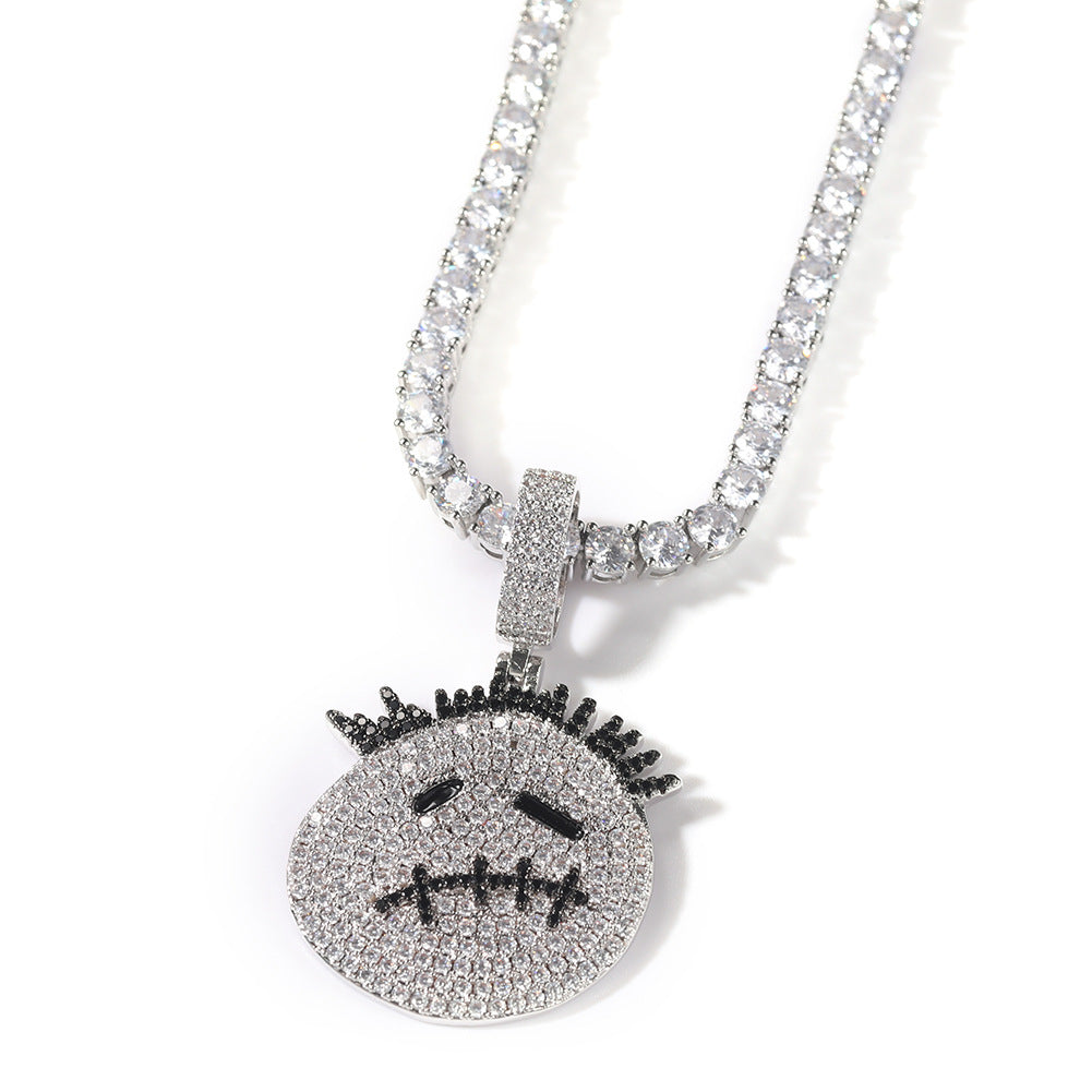 Chaîne Smiley Dead de Travis Scott de VVS Jewelry