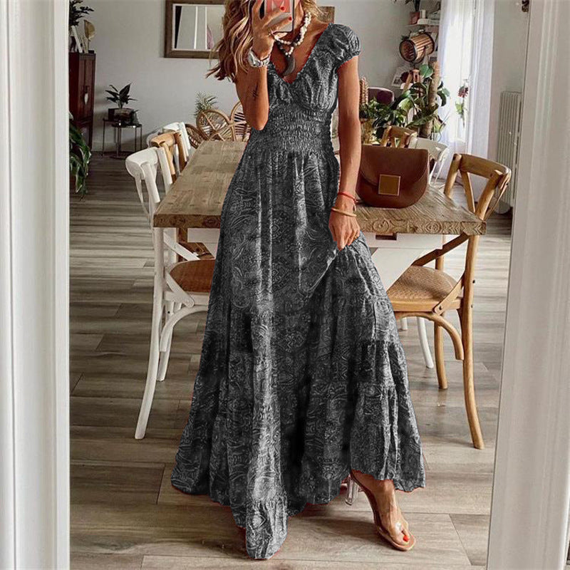Bedrucktes Maxi-Sommerkleid „Barbara“