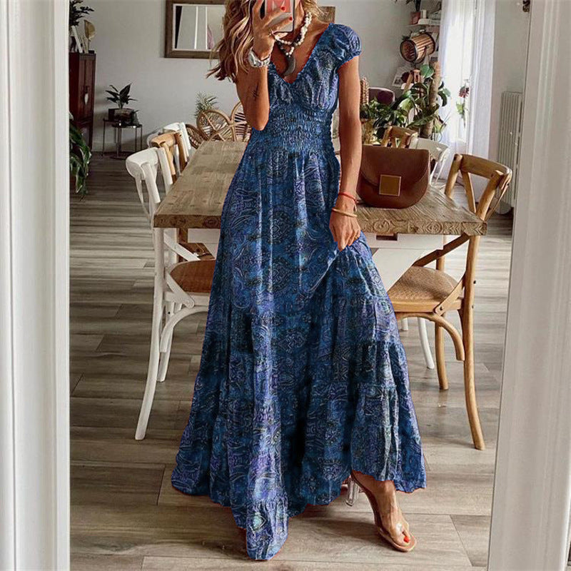 Bedrucktes Maxi-Sommerkleid „Barbara“
