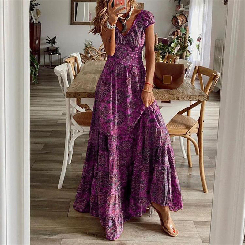 Bedrucktes Maxi-Sommerkleid „Barbara“