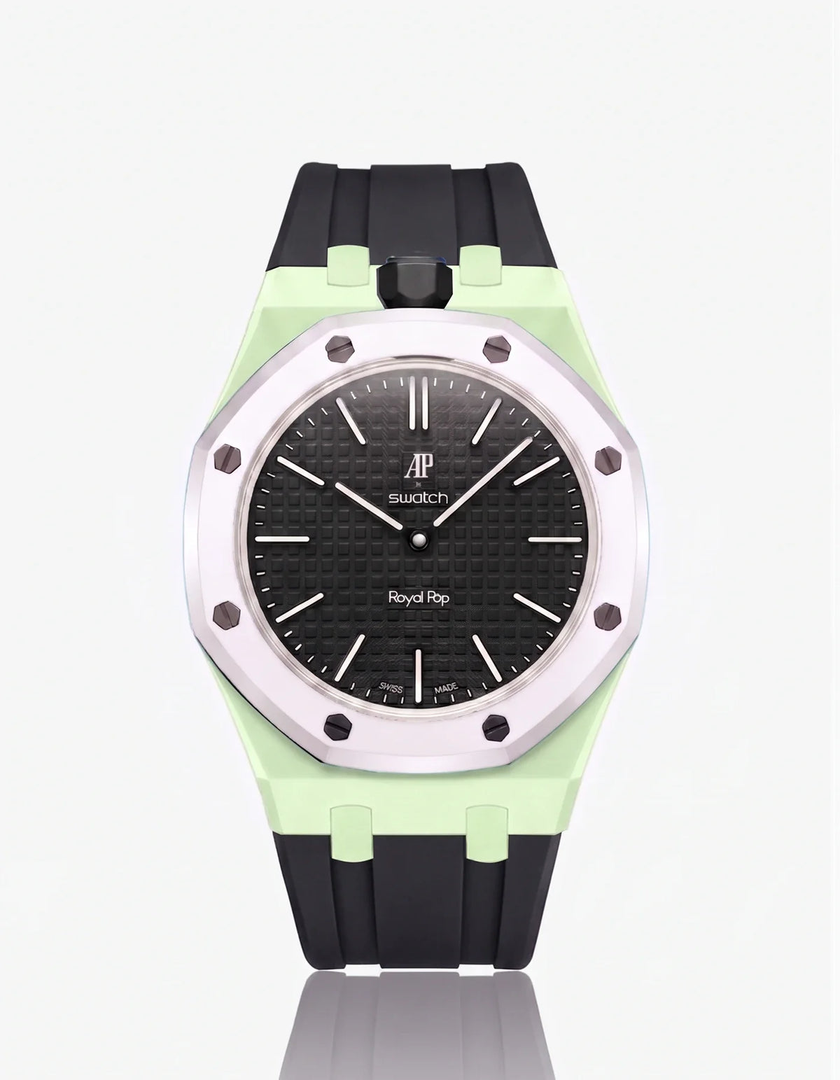 combo::mint::rubber-strap-for-ap-x-swatch-royal-pop-black